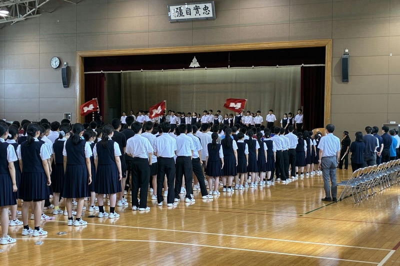 壮行式の様子